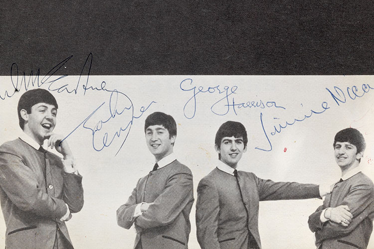 Signed programme from the Beatles' legendary concert in Copenhagen