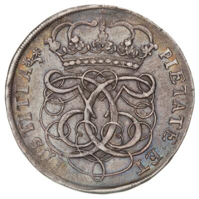 Christian V, 4 mark / krone 1686, H 82, Aagaard 42, S 7 - nice patination...